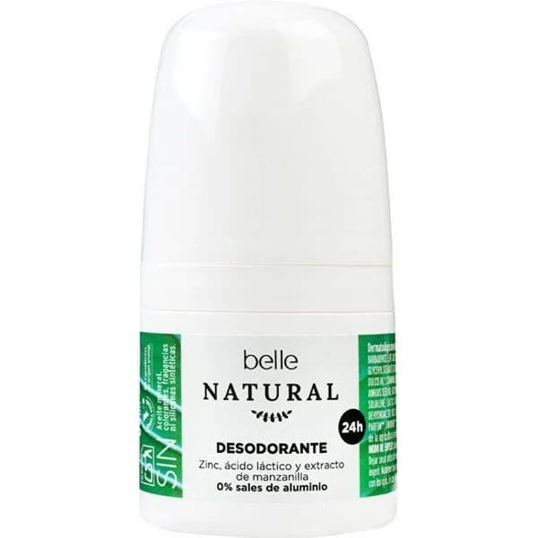Desodorante 24h BELLE NATURAL, roll on 50 ml - 1 ud - Imagen del producto en Findit