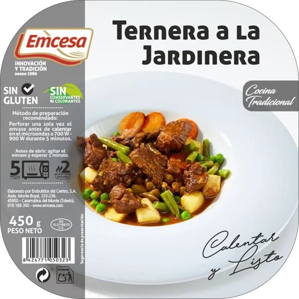Ternera a la Jardinera - 0.3 kg - Imagen del producto en Findit