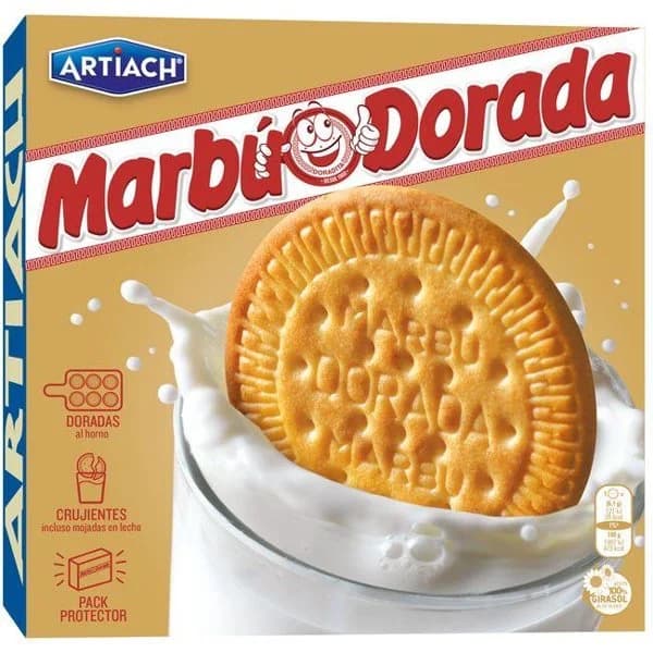 Galleta ARTIACH MARBÚ DORADA, paquete 600 g - 0.6 kg - Imagen del producto en Findit