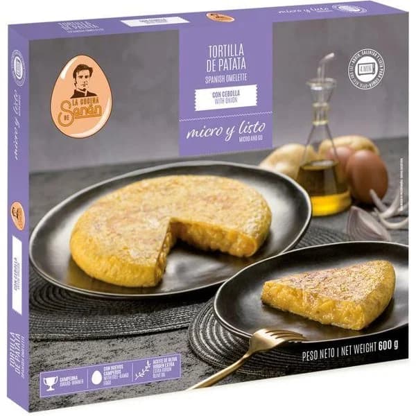 Tortilla de patata con cebolla LA COCINA DE SENÉN, caja 600 g - 1 ud - Imagen del producto en Findit