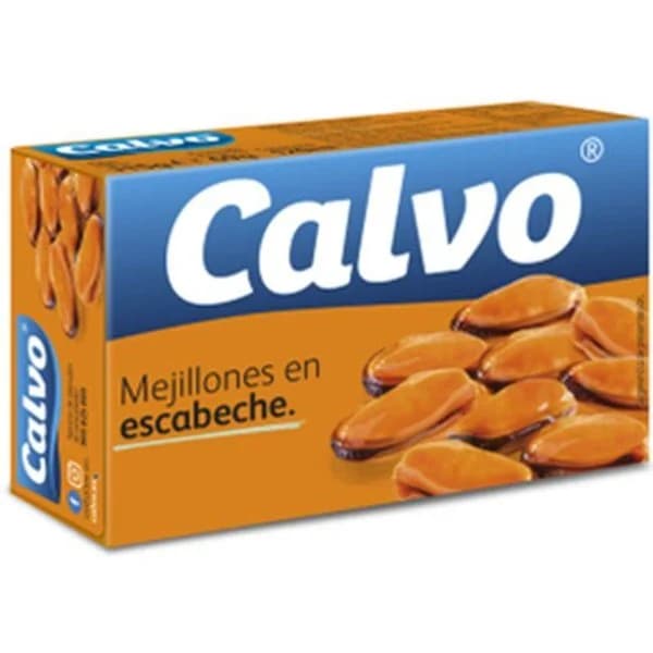 Mejillón en escabeche pequeño CALVO, lata 115 g - 1 ud - Imagen del producto en Findit