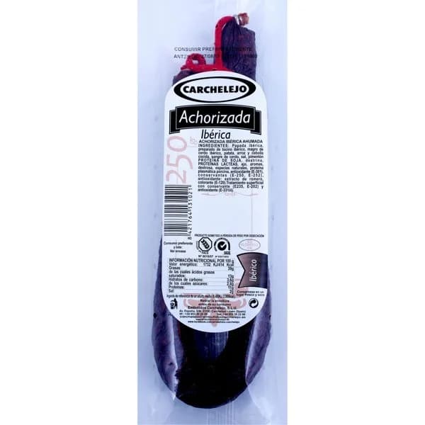 Morcilla Achorizada Iberica - 0.25 kg - Imagen del producto en Findit