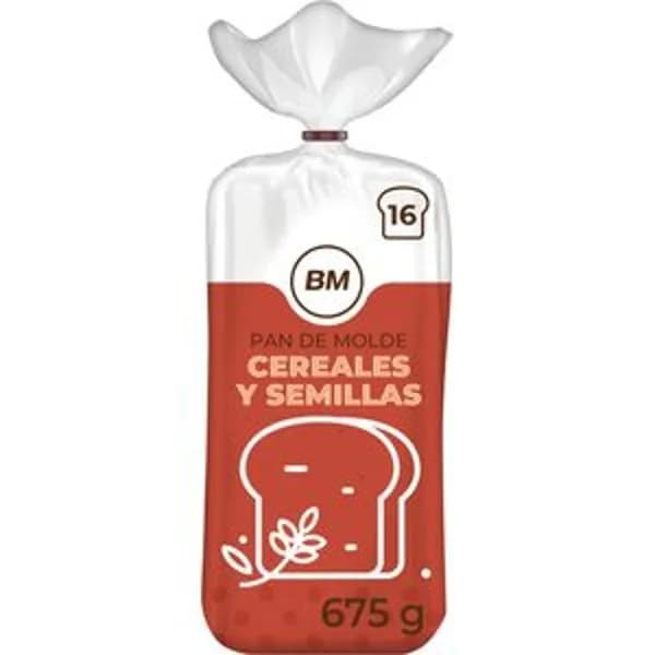 Pan de molde 15 cereales y semillas 675 g - 0.67 kg - Imagen del producto en Findit