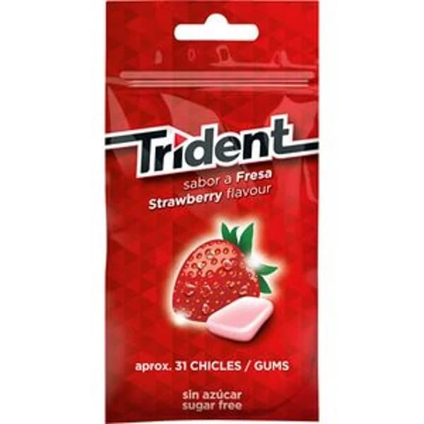 Chicle sabor fresa bolsa 43,5 grs - 0.08 kg - Imagen del producto en Findit