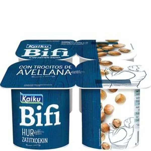 Yogur bífidus con avellanas 4x125 g - 0.5 kg - Imagen del producto en Findit