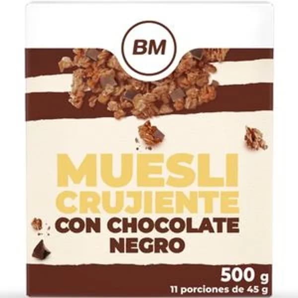 Cereales muesli con chocolate negro 500 g - 0.5 kg - Imagen del producto en Findit