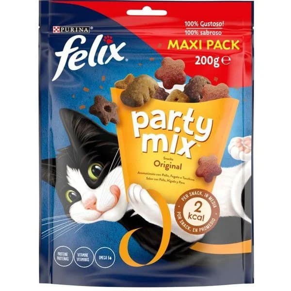 Snack party mix original para gato FÉLIX, bolsa 200 g - 1 ud - Imagen del producto en Findit