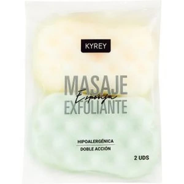 Esponja de Baño Masaje-Exfoliante - 2 ud - Imagen del producto en Findit