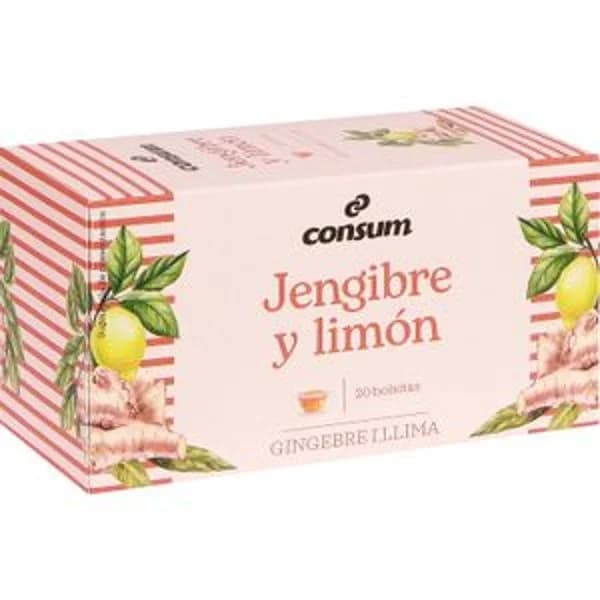 Infusión Jengibre y Limón 20 Bolsitas - 19.29 ud - Imagen del producto en Findit