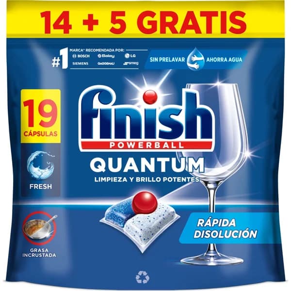 Detergente Lavavajillas Pastillas Todo en Uno - 9.72 ud - Imagen del producto en Findit