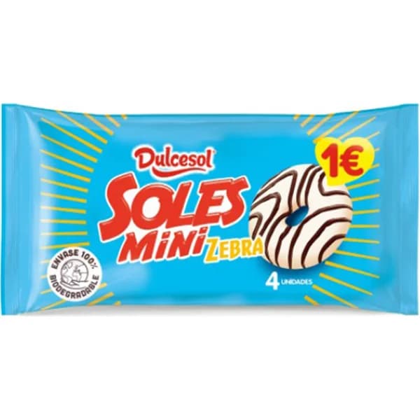 Mini Soles Zebra 4 Unidades - 0.08 kg - Imagen del producto en Findit