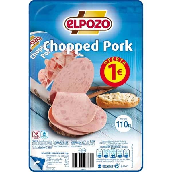 Chopped Pork Lonchas - 0.23 kg - Imagen del producto en Findit