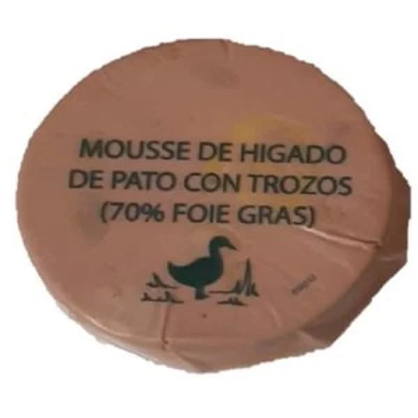 Mousse de foie gras de pato 70% con trozos 90 g - 0.08 kg - Imagen del producto en Findit
