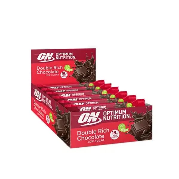 Optimum Nutrition - Double Rich Chocolate Vegan Protein Bar (12 barritas x 60 g) - 0.72 kg - Imagen del producto en Findit