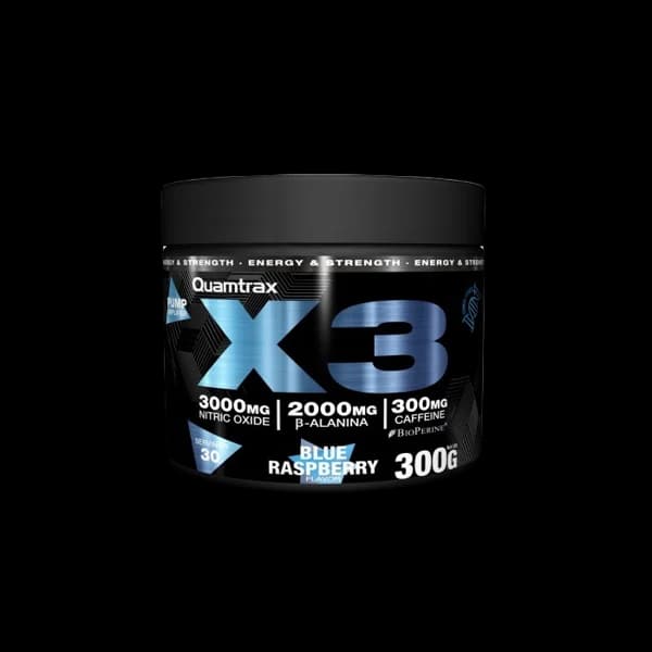 Quamtrax Nutrition - X3 PreWorkout (300 g) - 0.3 kg - Imagen del producto en Findit