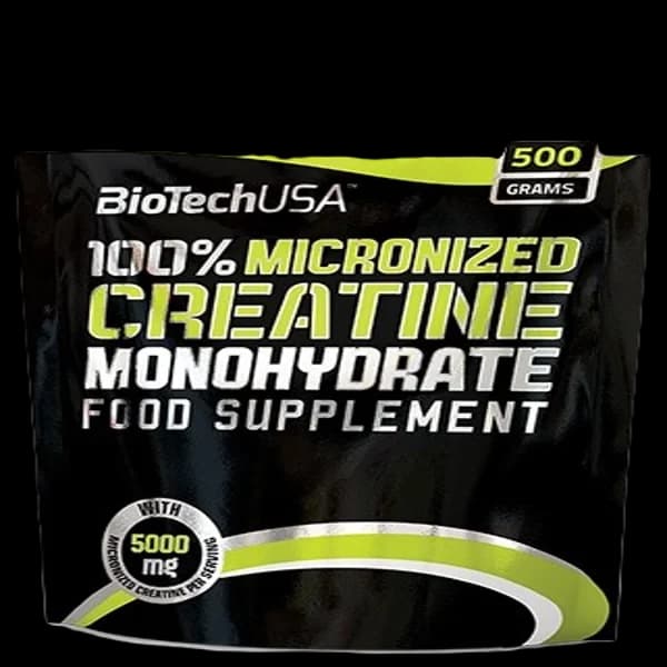 BioTechUSA 100% Creatina Monohidrato Micronizada Bolsa 500 gr - 1 ud - Imagen del producto en Findit
