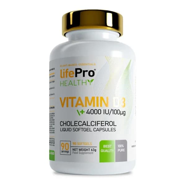 Life Pro Essentials - D3 4000 UI with Olive Oil (90 Softgels) - 90 ud - Imagen del producto en Findit