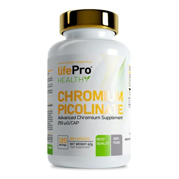 Life Pro Essentials - Chromium Picolinate (120 caps) - 120 ud - Imagen del producto en Findit