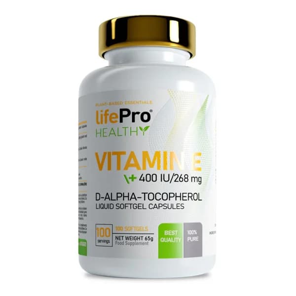 Life Pro Essentials - Vitamina E 400 UI (100 caps) - 100 ud - Imagen del producto en Findit
