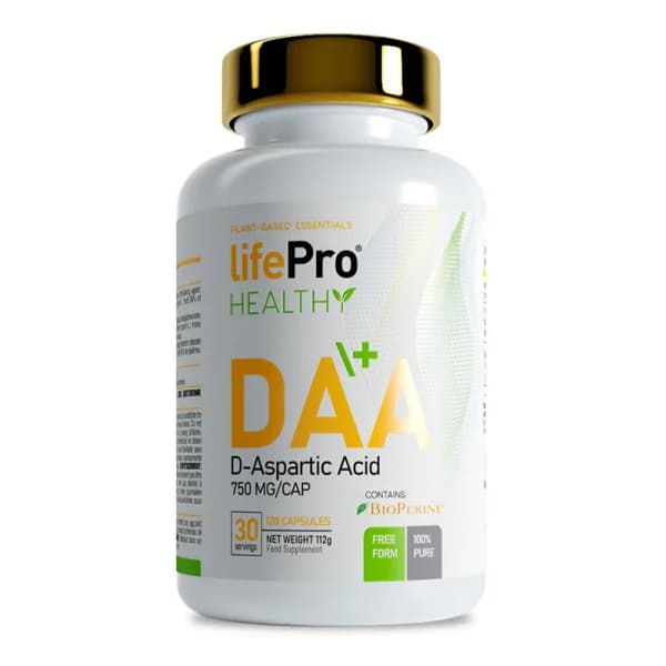 Life Pro Essentials - DAA Ácido D-Aspártico 750mg (120 caps) - 120 ud - Imagen del producto en Findit