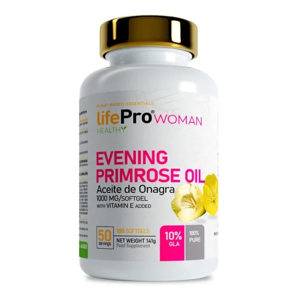 Life Pro Essentials - Aceite de Onagra (100 caps) - 100 ud - Imagen del producto en Findit