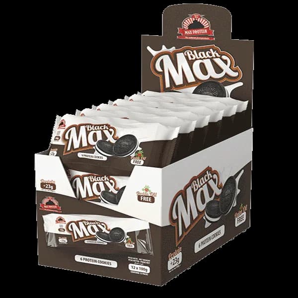 Max Protein - BlackMax Caja (12 packs x 6 galletas) - 72 ud - Imagen del producto en Findit