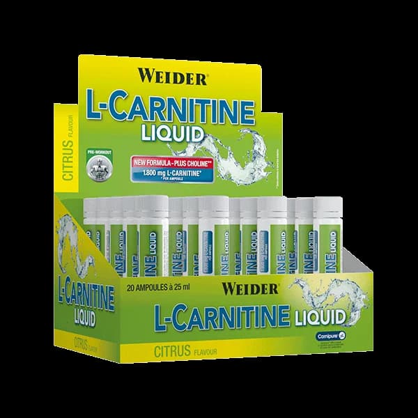 Weider - L-Carnitine Liquid (20 Amp/25 ml) - 0.5 l - Imagen del producto en Findit