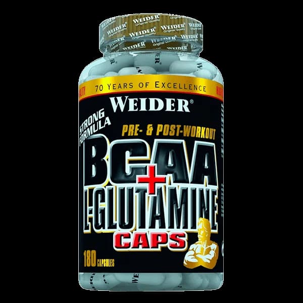 Weider - BCAA+Glutamina (180 Caps) - 180 ud - Imagen del producto en Findit
