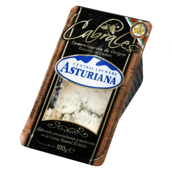 Queso azul cabrales Central Lechera Asturiana cuña 100 g - 0.1 kg - Imagen del producto en Findit