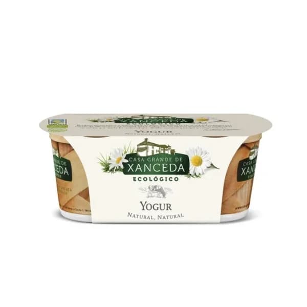Yogur cremoso natural ecológico Casa Grande de Xanceda sin gluten pack de 2 unidades de 125 g. - 0.25 kg - Imagen del producto en Findit