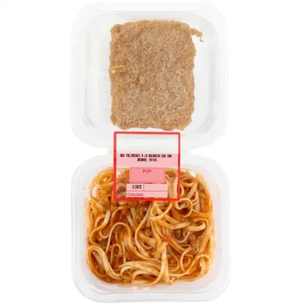 Tallarines a la boloñesa y San Jacobo frito 300 g - 1 ud - Imagen del producto en Findit