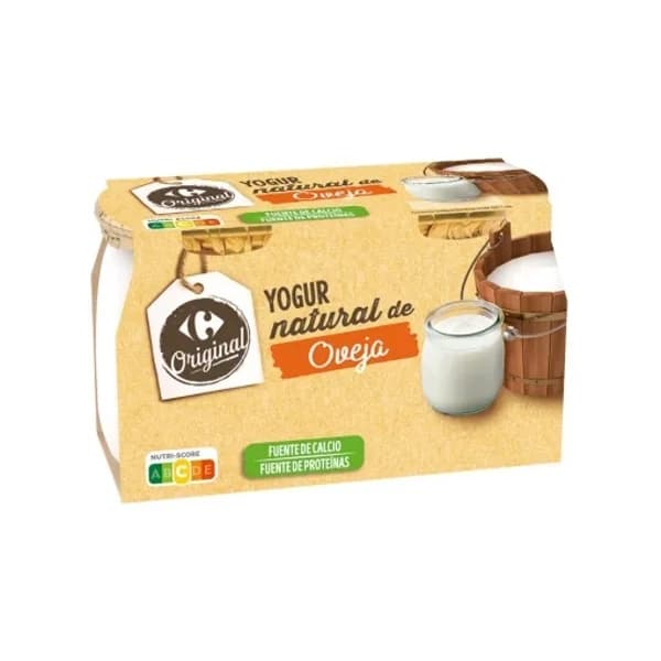 Yogur natural de oveja Carrefour Original pack de 2 unidades de 115 g. - 0.23 kg - Imagen del producto en Findit