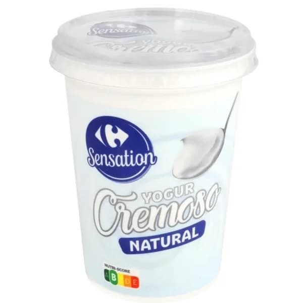 Yogur natural cremoso Carrefour Sensation 500 g. - 0.5 kg - Imagen del producto en Findit
