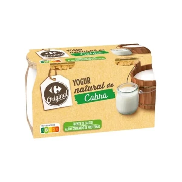 Yogur natural de cabra Carrefour Original pack de 2 unidades de 115 g. - 0.23 kg - Imagen del producto en Findit