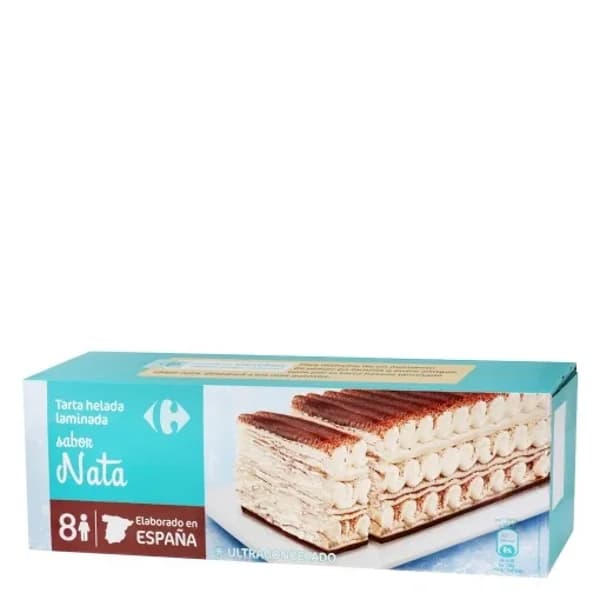 Tarta helada laminada de nata Carrefour 525 g. - 0.53 kg - Imagen del producto en Findit