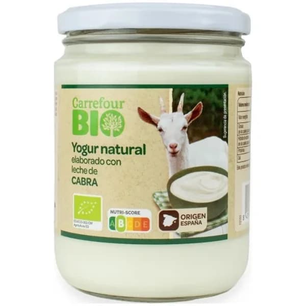 Yogur natural de leche de cabra ecológica Carrefour Bio 420 g. - 0.42 kg - Imagen del producto en Findit