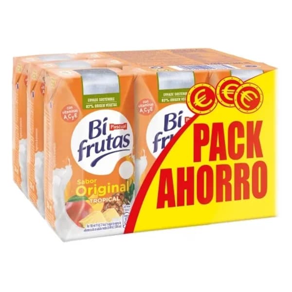 Zumo Tropical Original Bifrutas pack de 9 briks de 20 cl. - 1.8 l - Imagen del producto en Findit