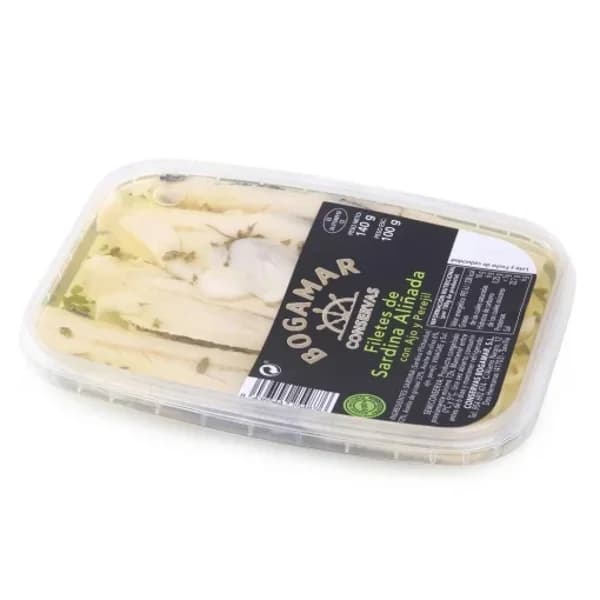 Filetes de sardina aliñada con ajo y perejil 140 g - 0.1 kg - Imagen del producto en Findit
