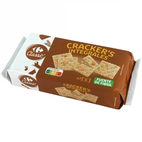 Cracker's integrales Classic Carrefour 250 g. - 0.25 kg - Imagen del producto en Findit