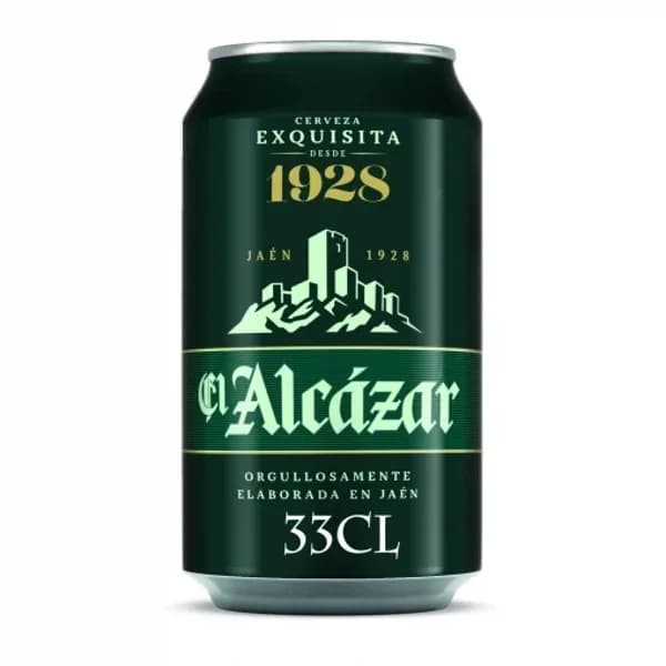 Cerveza El Alcázar lata 33 cl. - 0.33 l - Imagen del producto en Findit