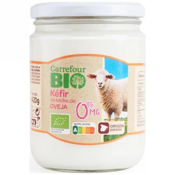 Kéfir desnatado ecológico Carrefour Bio 420 g. - 0.42 kg - Imagen del producto en Findit