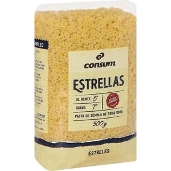 Pasta Estrellas Paquete - 0.5 kg - Imagen del producto en Findit