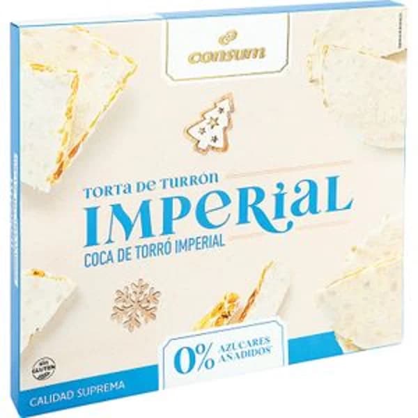 Torta Turrón de Alicante sin Azúcar - 1 ud - Imagen del producto en Findit