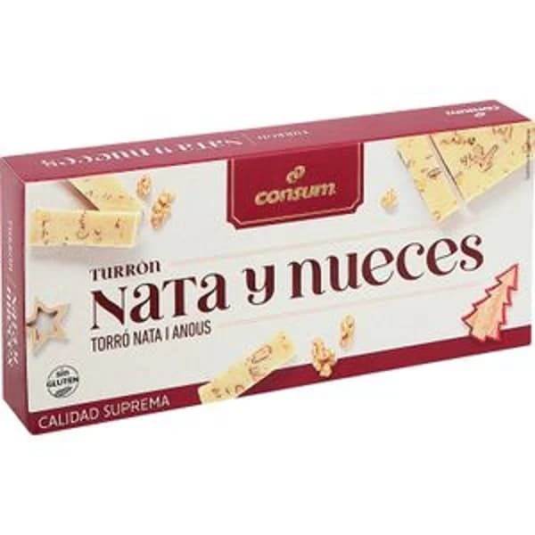 Turrón Nata-Nueces - 1 ud - Imagen del producto en Findit