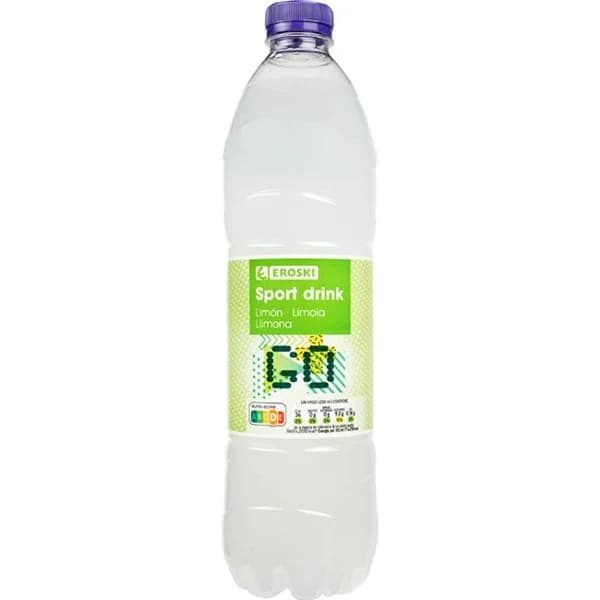 Bebida isotónica sabor limón EROSKI, botella 1,5 cl - 1 ud - Imagen del producto en Findit
