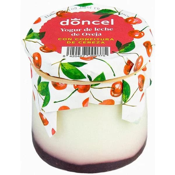 Yogur de oveja con confitura de cereza DONCEL, tarro 140 g - 1 ud - Imagen del producto en Findit