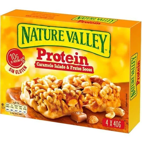 Cereales protein salted caramel nut NATURE VALLEY, caja 160 g - 1 ud - Imagen del producto en Findit