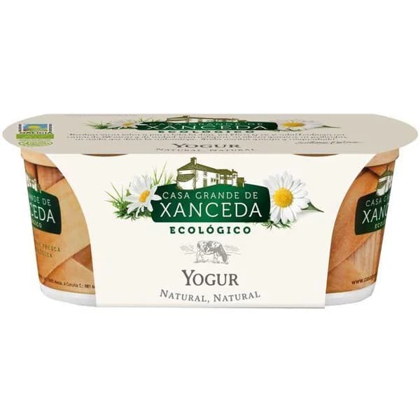 Yogur natural cremoso ecológico CASA G. DE XANCEDA, pack 2x125 g - 1 ud - Imagen del producto en Findit