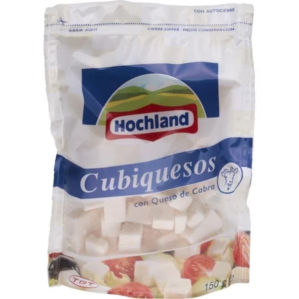 Cubiquesos de cabra HOCHLAND, bolsa 150 g - 0.15 kg - Imagen del producto en Findit