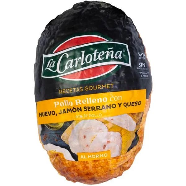Pollo relleno LA CARLOTEÑA, al corte, compra mínima 100 g - 1 ud - Imagen del producto en Findit